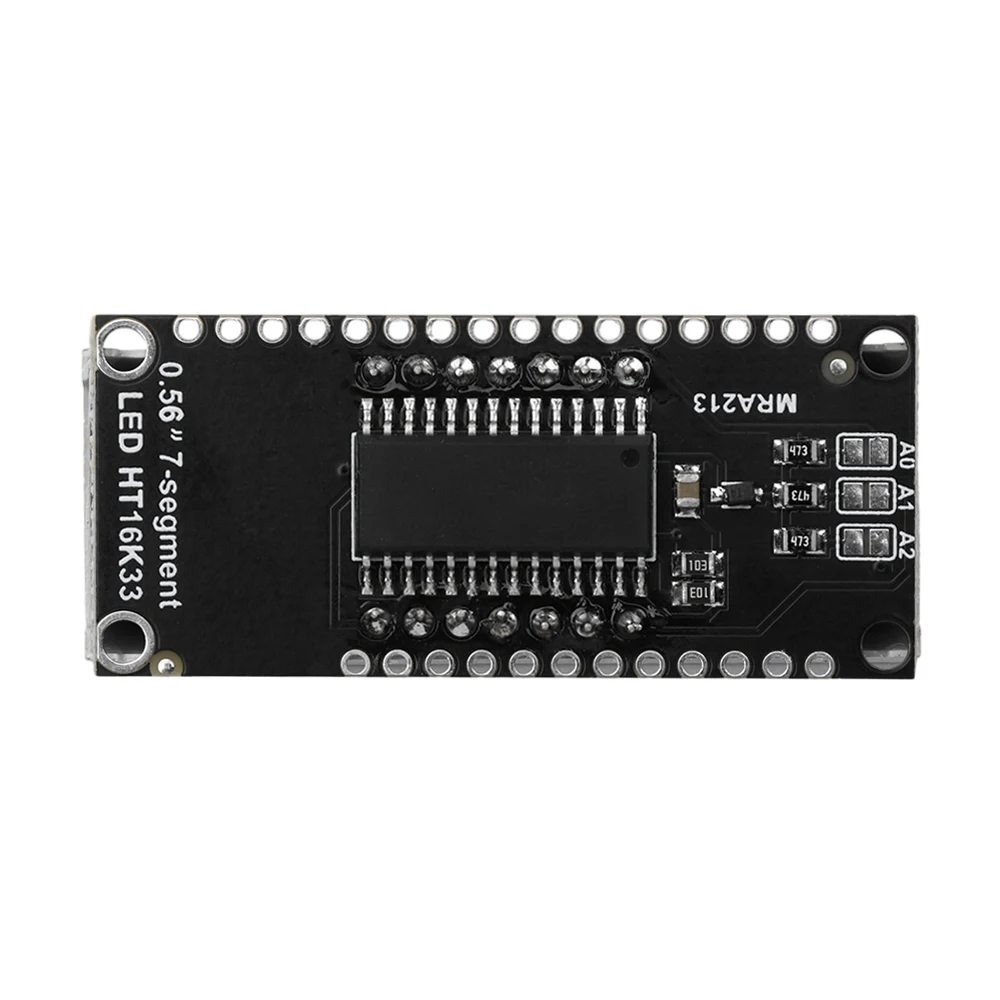 0.56-inch Clock Display Module 4-Digit 7-Segment Display Panel HT16K33 Driver I2C Pin Unsoldered DIY Display Module