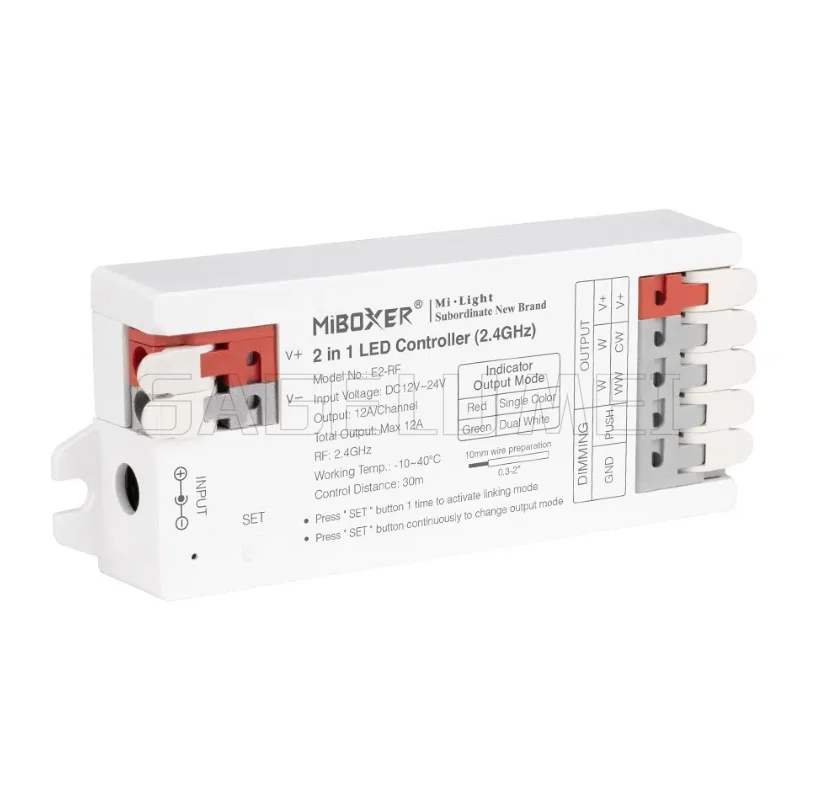 Imagem -05 - Miboxer-temperatura de Cor Lâmpada Ajustável Cor Única Branco Duplo Rgb Rgbw Rgb Cct E2-rf E3-rf em 2in 2.4g Brilho