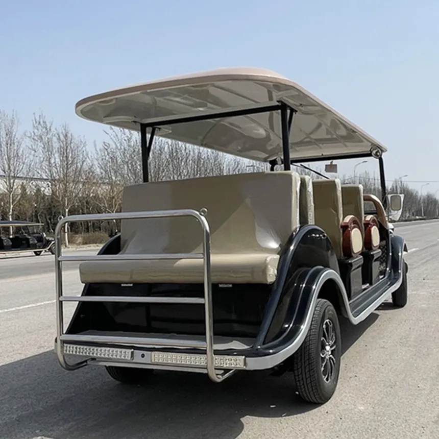 Latest Unique Design Cheap 5 Seater Gas Powered Price Electric Classic Car Factory Direct Sale 4 Wheel Drive 4x4 Golf Cart