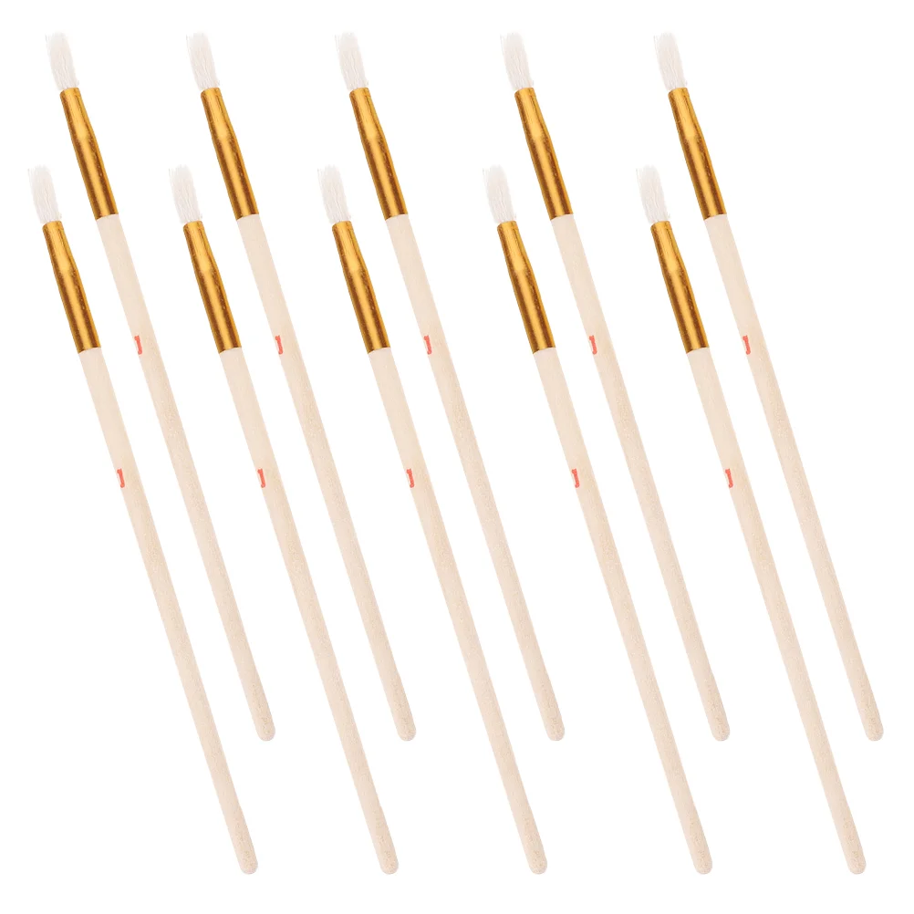 

10 Pcs Fruits and Vegetables Hydroponic Growing Pen Wool Tip Pollination Brush for Indoor Garden