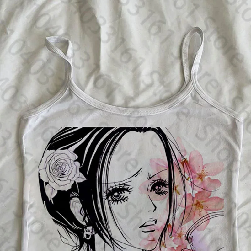 Women Tank Tops Gothic Punk graphics Grunge Baby Tank Women Clothing Summer Kawaii girls Trashy Printing Casual Tank Tops Vest