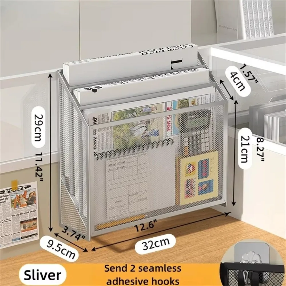 New Metal Folder Storage Rack Multi-Layer Mesh File Frame Sundries Organizing Adjustable Office Supplies Organizing Rack