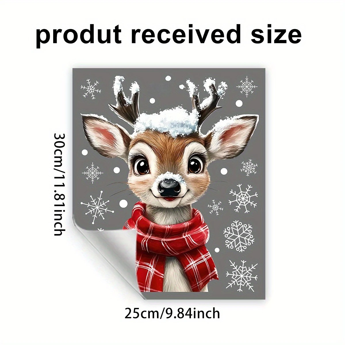 1 قطعة وشاح عيد الميلاد ندفة الثلج الرنة زجاج النافذة الشارات ثابت تتشبث ملصق مقاوم للماء لغرفة النوم غرفة المعيشة ديكور المنزل