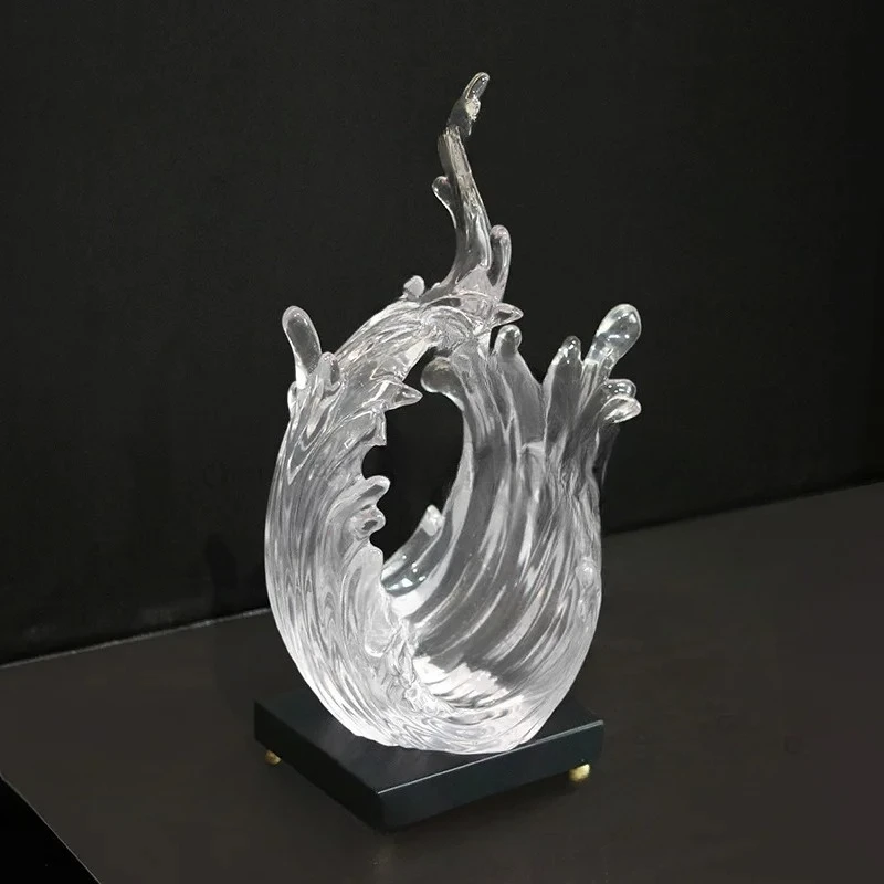 Abstract Art Resin Handicraft Ornament Model Room Hotel Clubhouse Lobby Exhibition Hall Custom Resin Soft Decoration