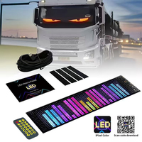 LED Matrix Pixel Panel USB 5V RGB Car Sign Bluetooth App Control Flexible Addressable Pattern Graffiti Scrolling Text Animation