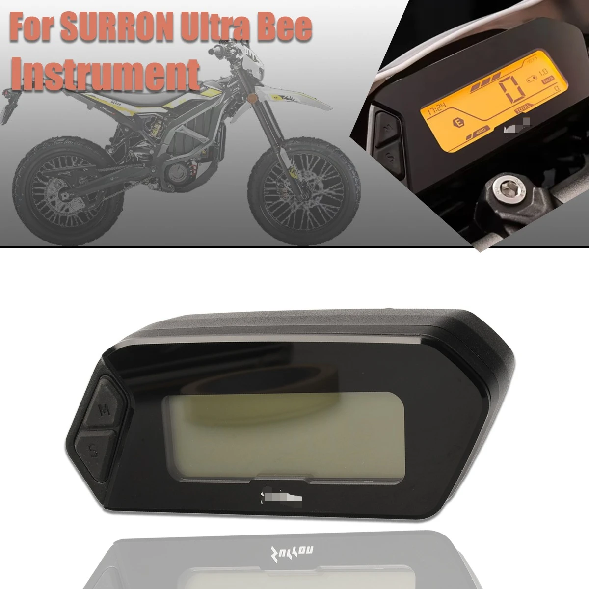 

Electric bicycle Motorcycle Parts For Sur-Ron Ultra Bee Mileage Meter Indicating Instrument Special Fittings