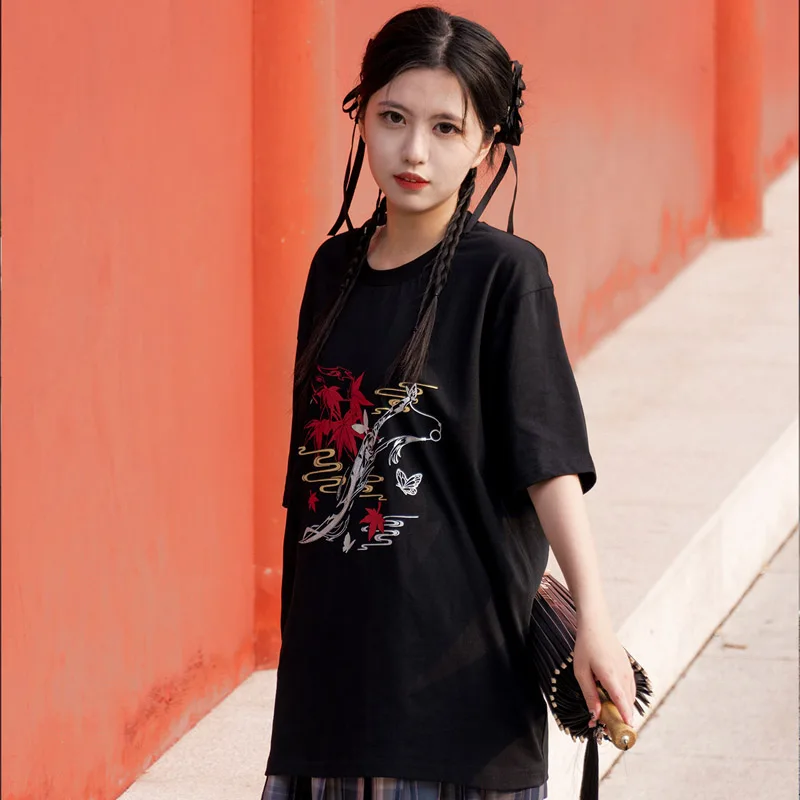 Heaven official’s blessing T-shirt anime products Xielian Huacheng tian guan ci fu cartoon characters TGCF Short-sleeved clothes