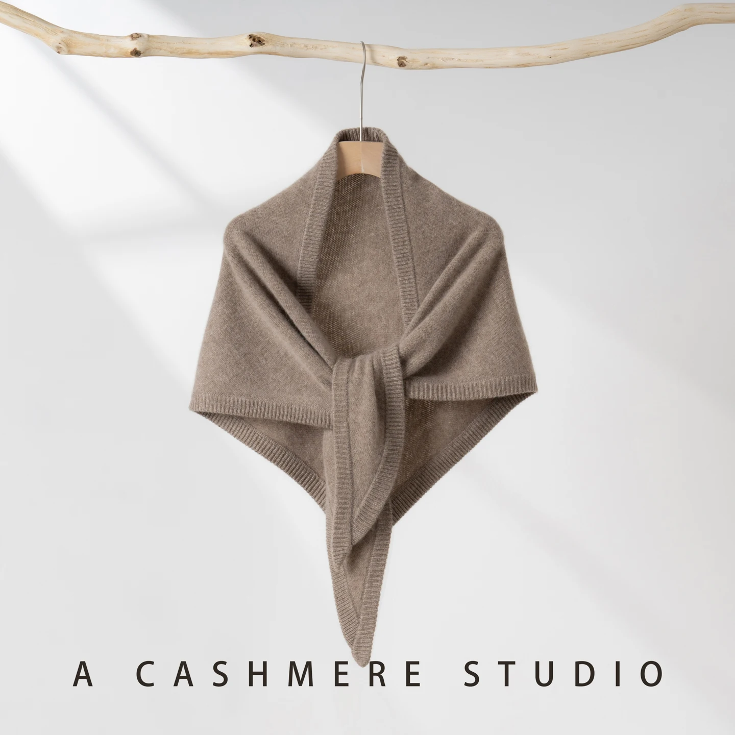 

MVLYFLRT женский вязаный треугольный шарф из 100% кашемира, универсальный осенне-зимний теплый шаль на шею, внешняя мягкая и удобная