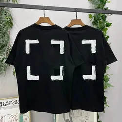 2024 New High End Brand Logo Print Summer Fashion Cotton t-shirt allentata girocollo abbigliamento donna Top t-shirt taglia S-4XL