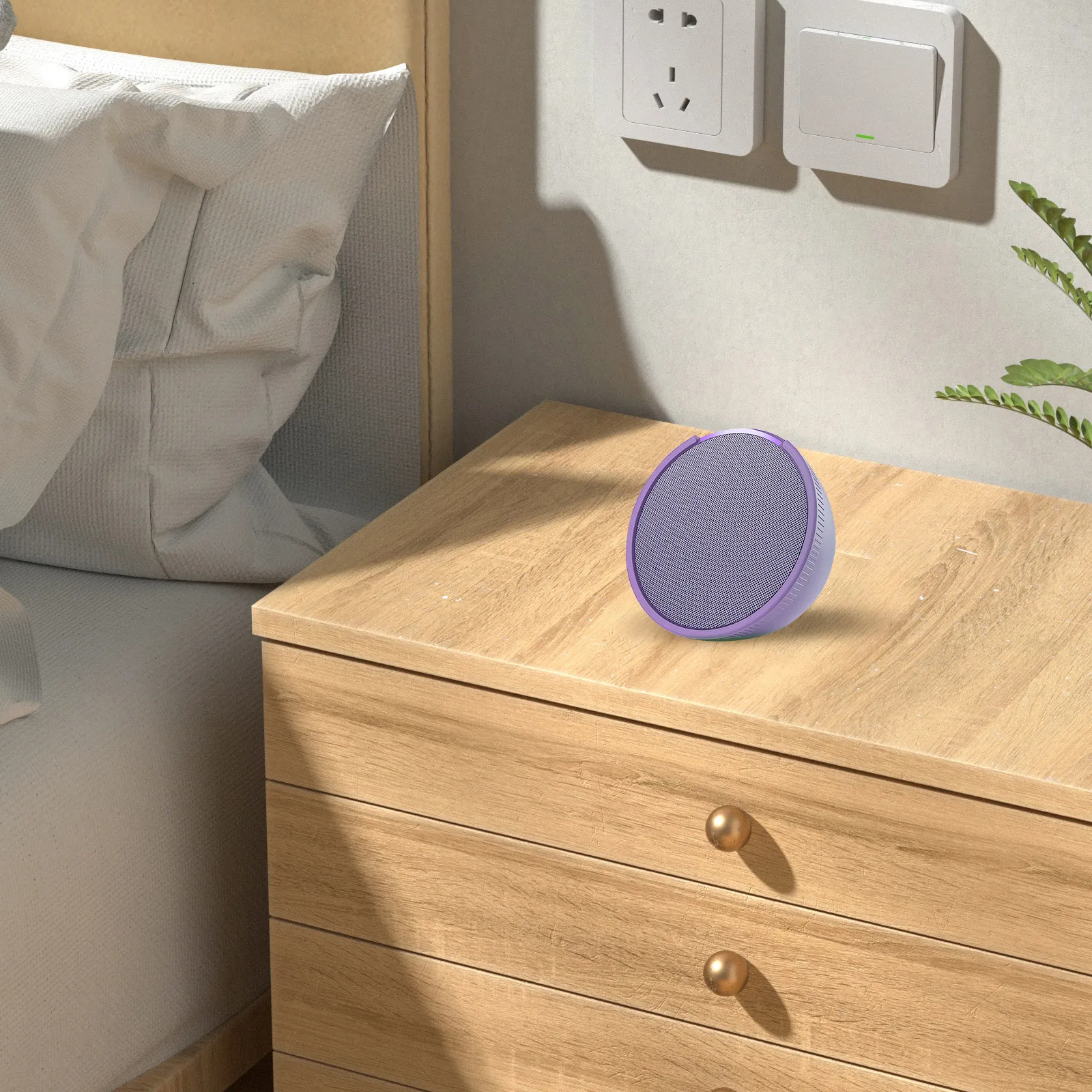 

Speaker Cover Stand Protective Case Silicone Holder Full Body Protection Durable Material Practical Fit Speaker Accessories