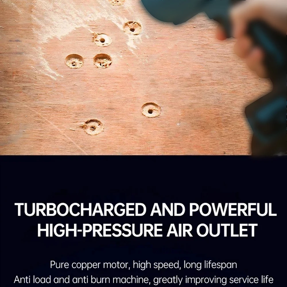 Portable Mini Jet Blower Turbo Fan Wireless Handheld with Violent Air for Makita\Dewalt\Milwaukee\Bosch\Ryobi 20V Li-ion Battery