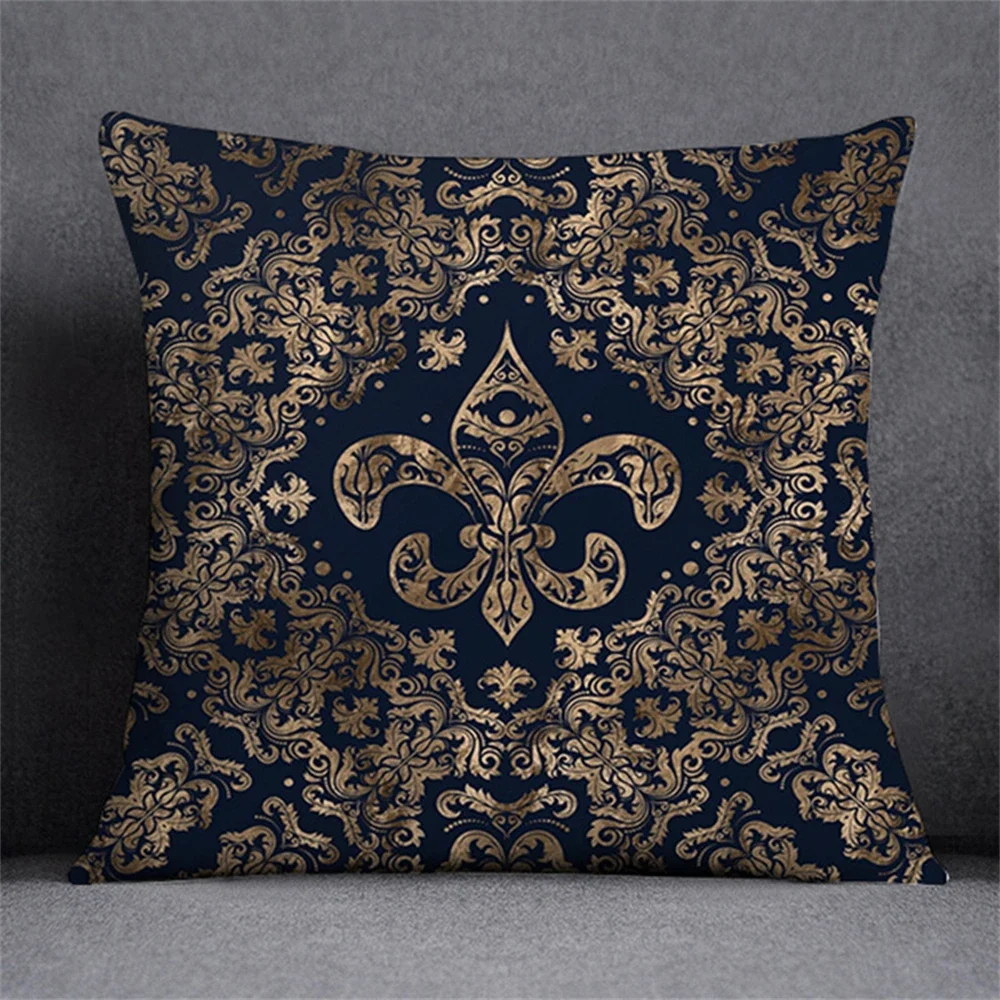 Funda de cojín de diseño elegante, cubierta de almohada de planta simétrica, decoración de almohadas para el hogar y el coche, sala de estar, sofá,