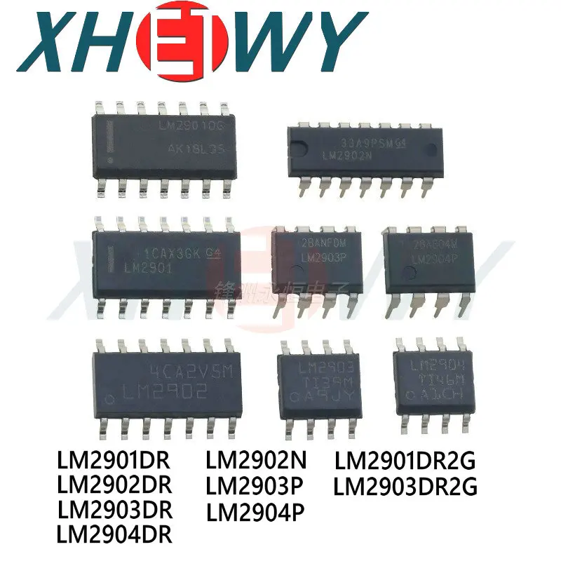 

НОВЫЙ оригинальный LM2901DR LM2902DR LM2903DR LM2904DR LM2902N LM2903P LM2904P LM2901DR2G LM2903DR2G LM2901 LM2902 LM2903 LM2901DG