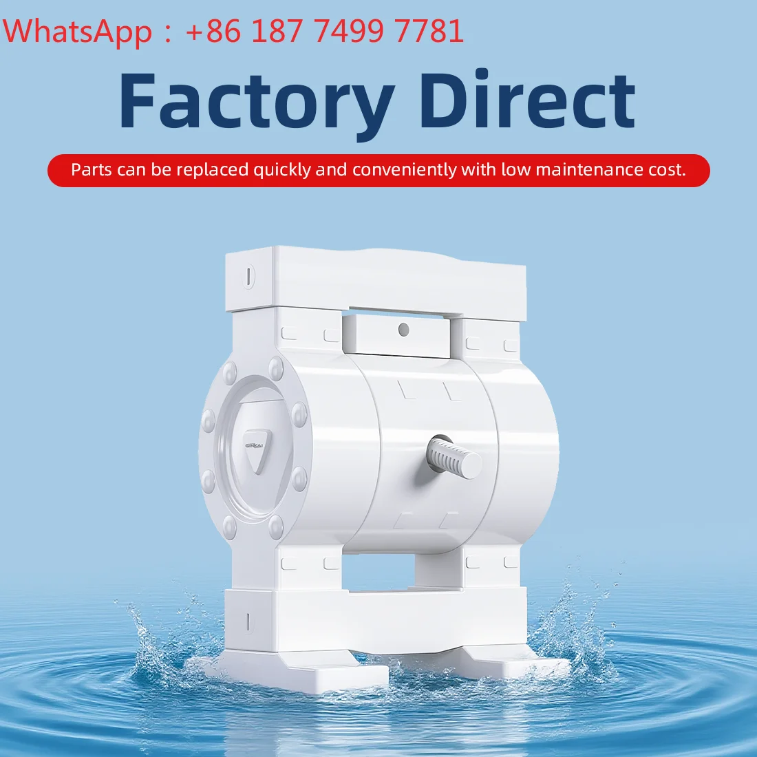 Food Grade Air Operated Double Diaphragm Pump Filter Press Feeding Membrane Pump Industrial Spare Parts Kit