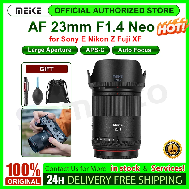 MEIKE AF 50mm F1.4 NEO レンズ MEIKE 23mm F1.4 AF Lens for Sony E Fuji XF Nikon Z