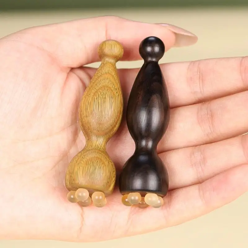 Smooth Face Massage Tool Sandalwood Gua Sha Face Skin Care Massage Sticks Lotus Seedpod Shape Massager Facial Physiotherapy Tool