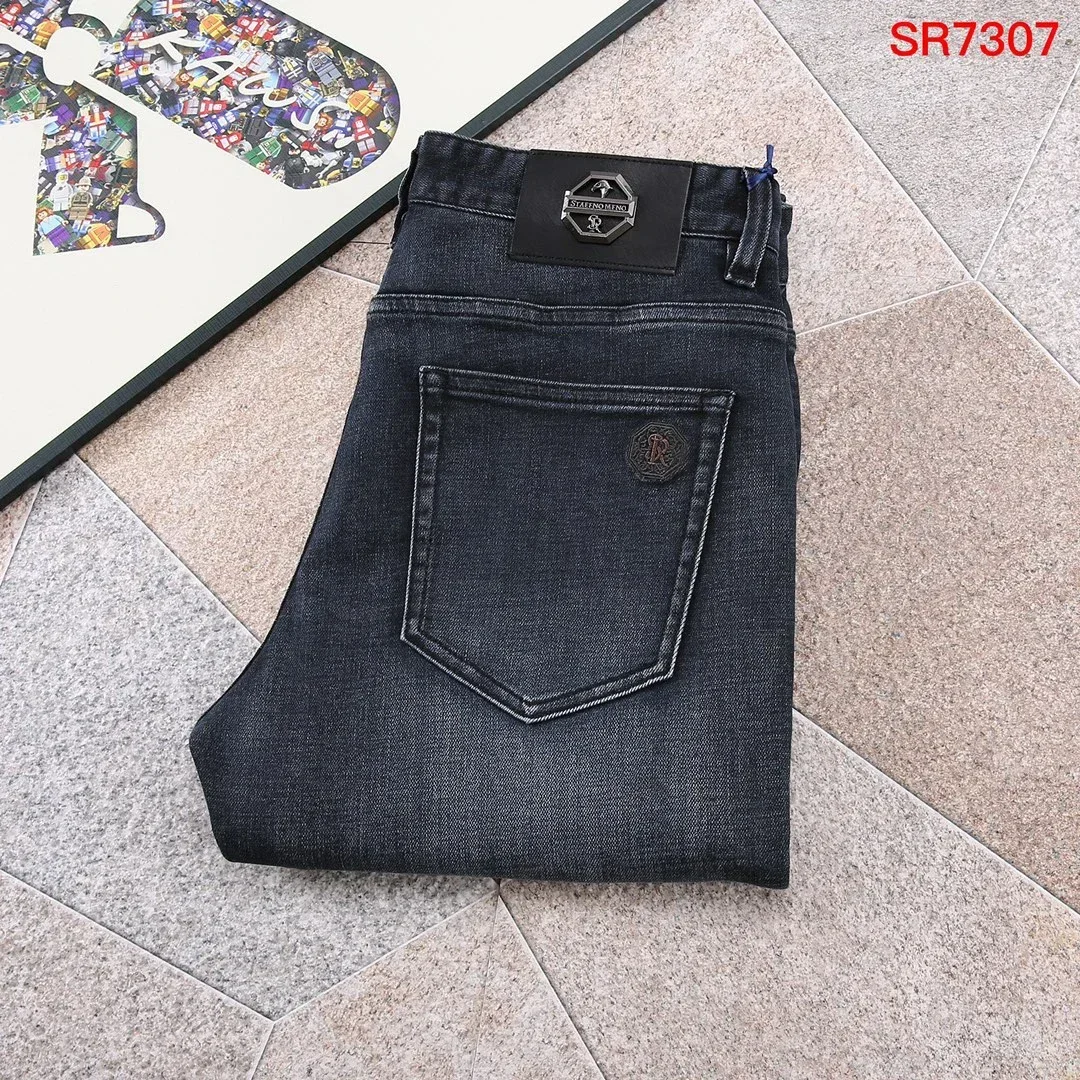 BLLIYOSS Jeans Men 2024 Autumn Winter New comfortable casual elastic High Quality size29-40 Straight long pants Quality Hardware