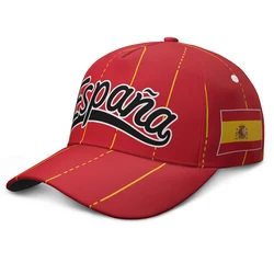 Spain Baseball Caps Free Custom Made Name Number Team Logo Es Hat Esp Country Espana Travel Spanish Nation Kingdom Flag Headgear