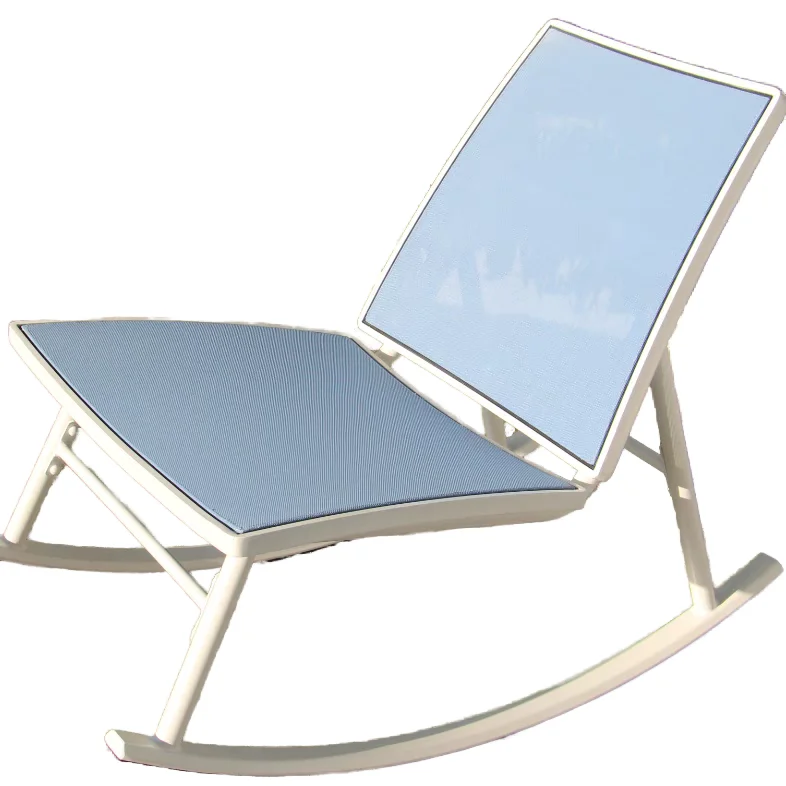 

# Outdoor Rocking Chair Weather-Resistant Metal Patio Chair Backyard Poolside