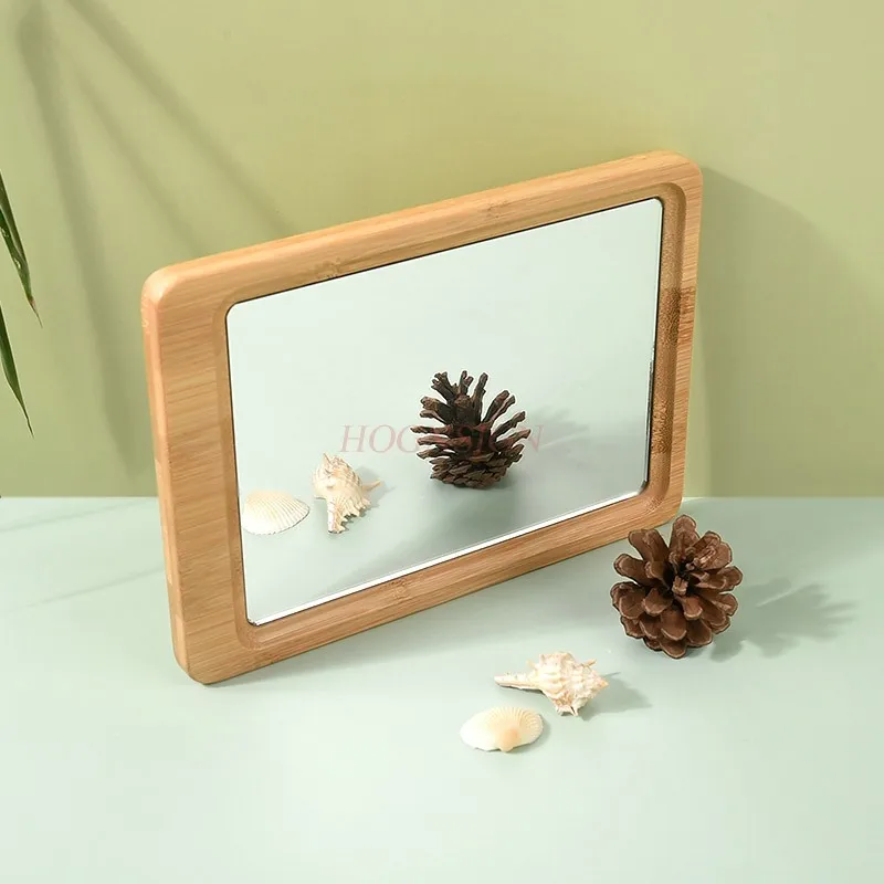 Mirror, makeup mirror, desktop, stand up, high-definition, handheld small vanity mirror, portable