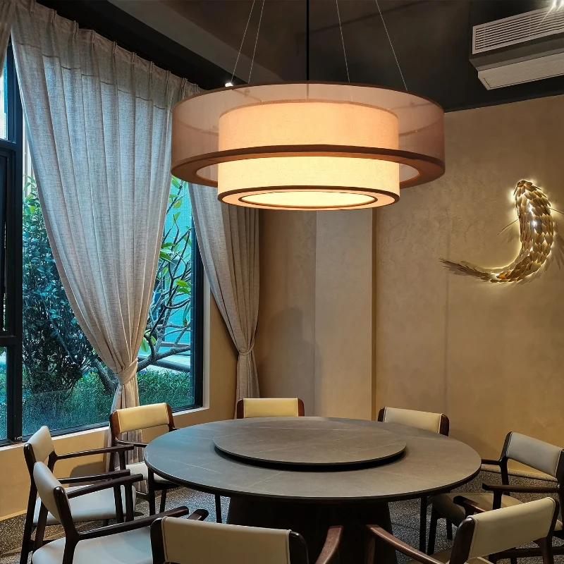 New Chinese Style Chandelier Homestay Bedroom Dining Hotpot Restaurant Private Room Dining Table Hotel Chinese Style Hall Lamp
