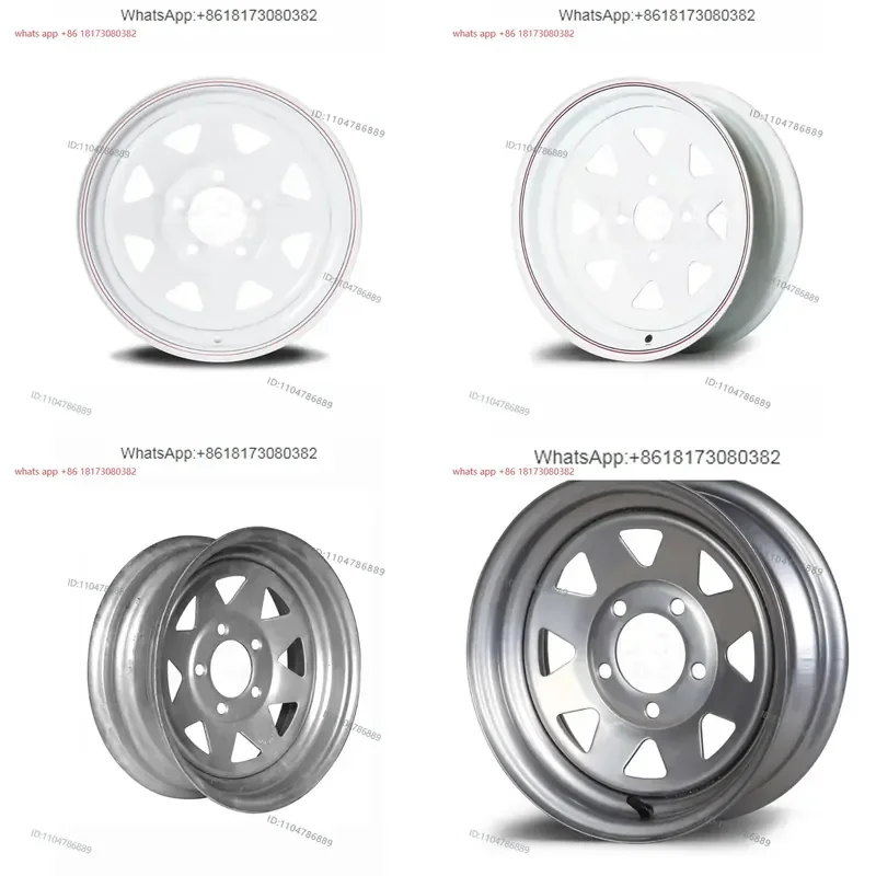 13 inch 4.5J trailer iron steel wheel hub wheel accessories, 4-hole and 5-hole optional hot-dip galvanized
