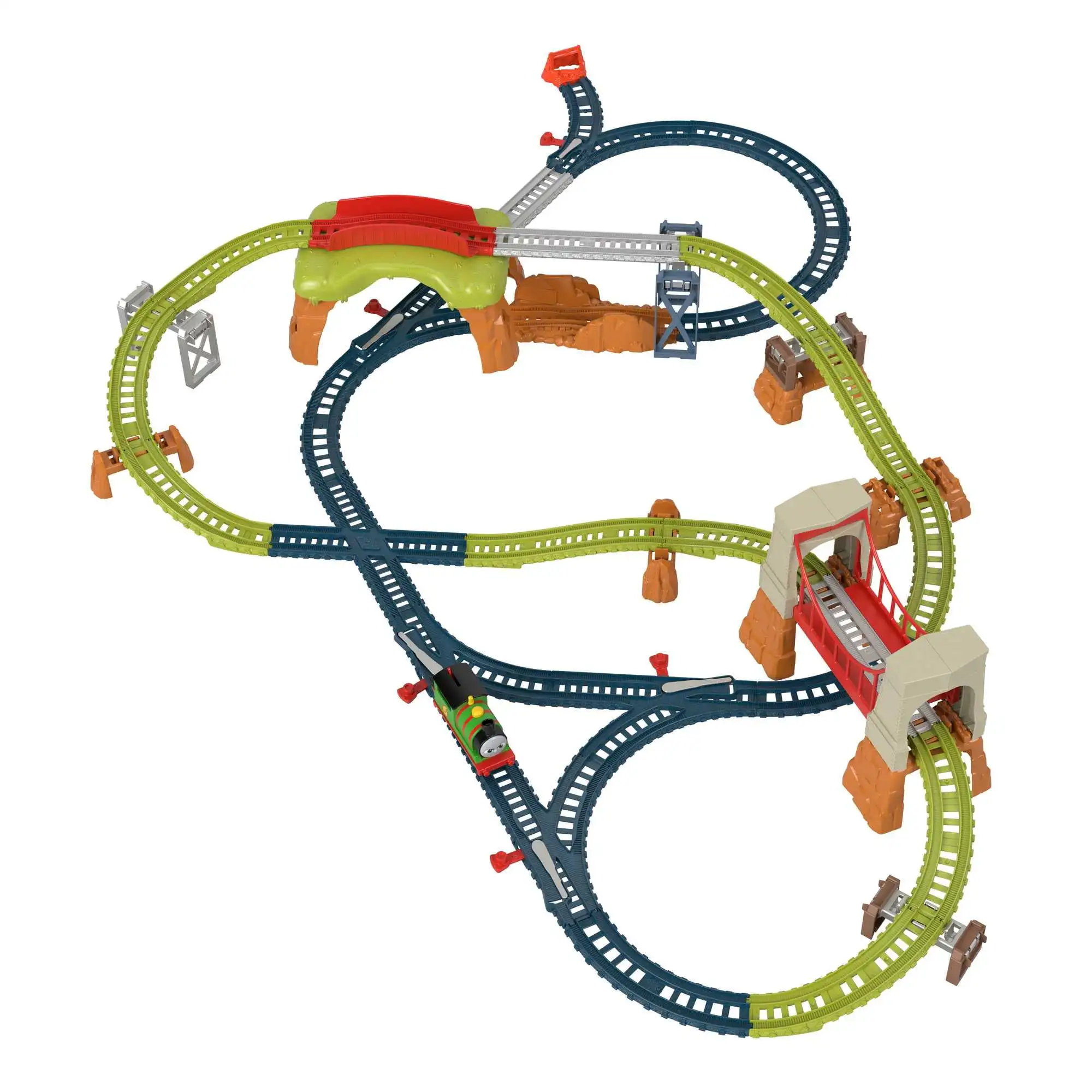 Thomas & Friends Track Master Thomas & Nia Cargo Delivery Diecast Toy, Train and Track Haulage Playset, Cadeaux d'anniversaire pour enfants