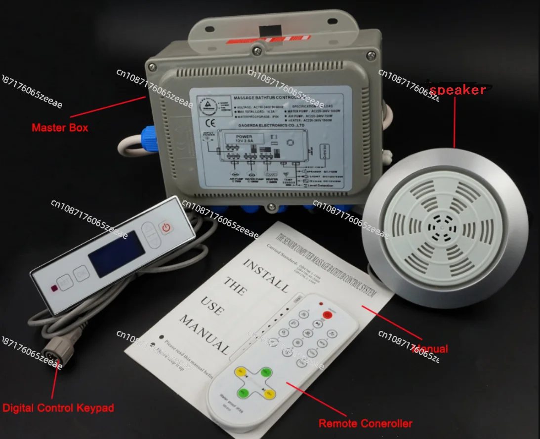 massage bathtub  system,whirlpool controller include keypad 220V 110V opetion GD-370B