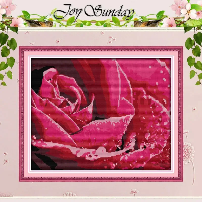 

Набор для вышивки крестом Dewdrop Rose Patterns DIY 11CT 14CT 16CT штампованный набор для вышивки крестом DMC, рукоделие, домашний декор