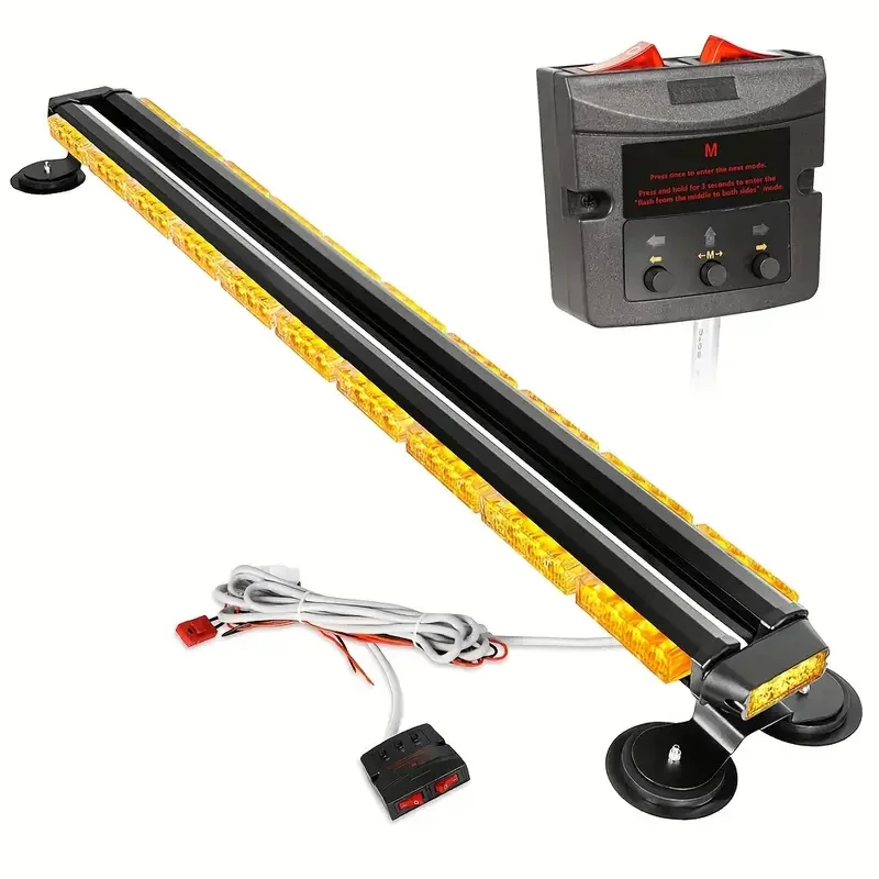 

47 Inch Rooftop Led Light Bar High Visibility Flashing Strobe Emergency Warning Light Tow Trucks Pickup Snowplow Vehicles