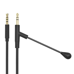 DX62 3.5mm Boom Microphone Volume Cable For V-MODA Crossfade M-100 To Gaming Headphone