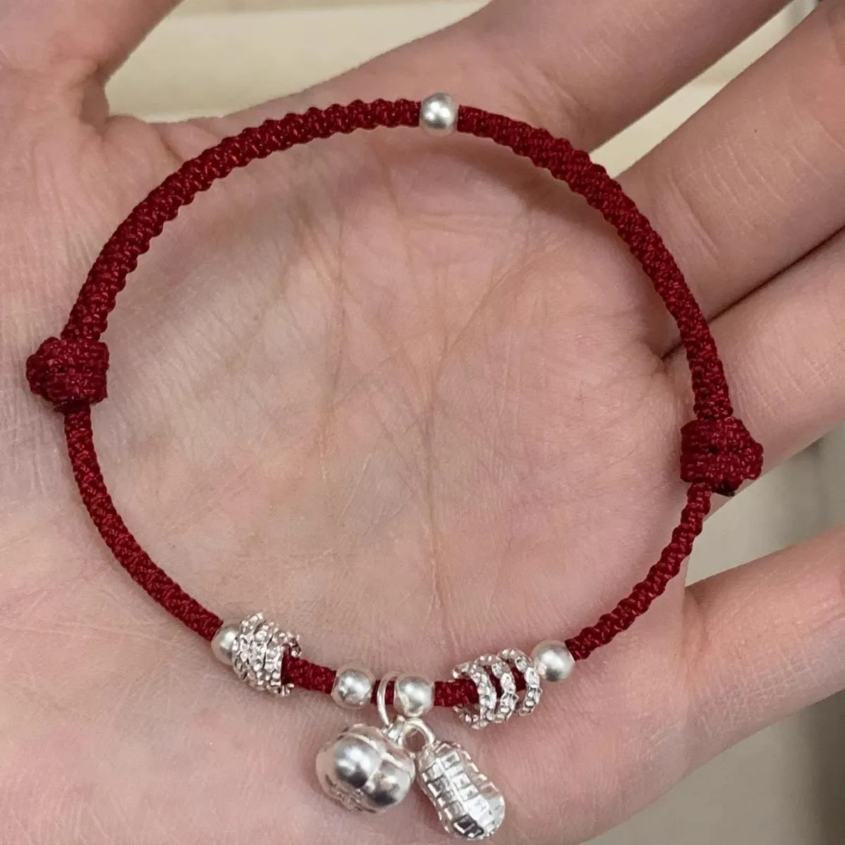 2026 Year of Birth Red Braided Bracelet Persimmon Themed Delicate Light Luxury Niche Design Gifts
