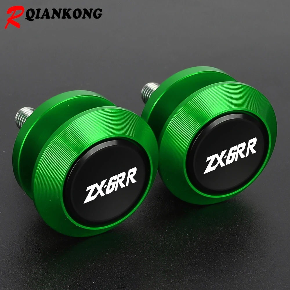 For Kawasaki ZX6RR ZX-6RR ZX 6RR 2000 2001 2002 2003 2004-2006 Motorcycle Swingarm Spool Slider Stand Bobbins Screws Accessories