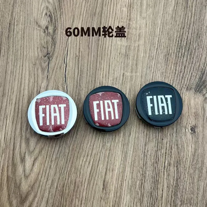 

4pcs 3D Fiat Logo 60mm Car Emblems Wheel Center Hub Caps Dust-Proof Rim Refit Badge Covers Styling Accessories for fiat 500