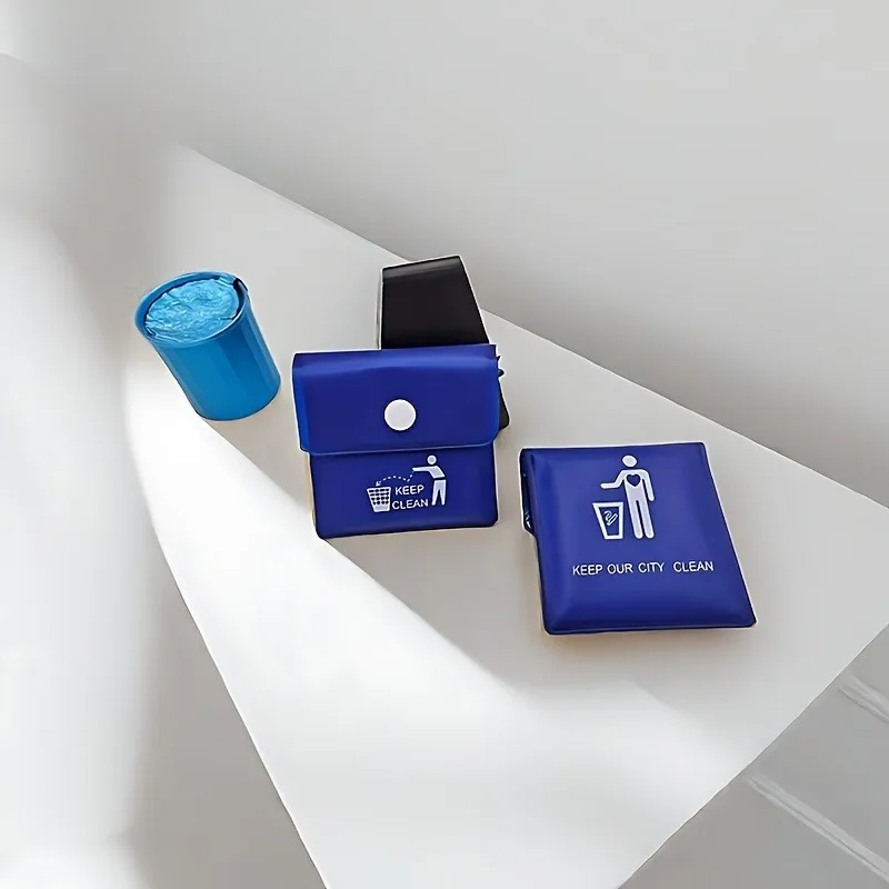 1pc Portable Pocket Ashtray - Travel-Friendly with Cigarette Butt Disposal Bag