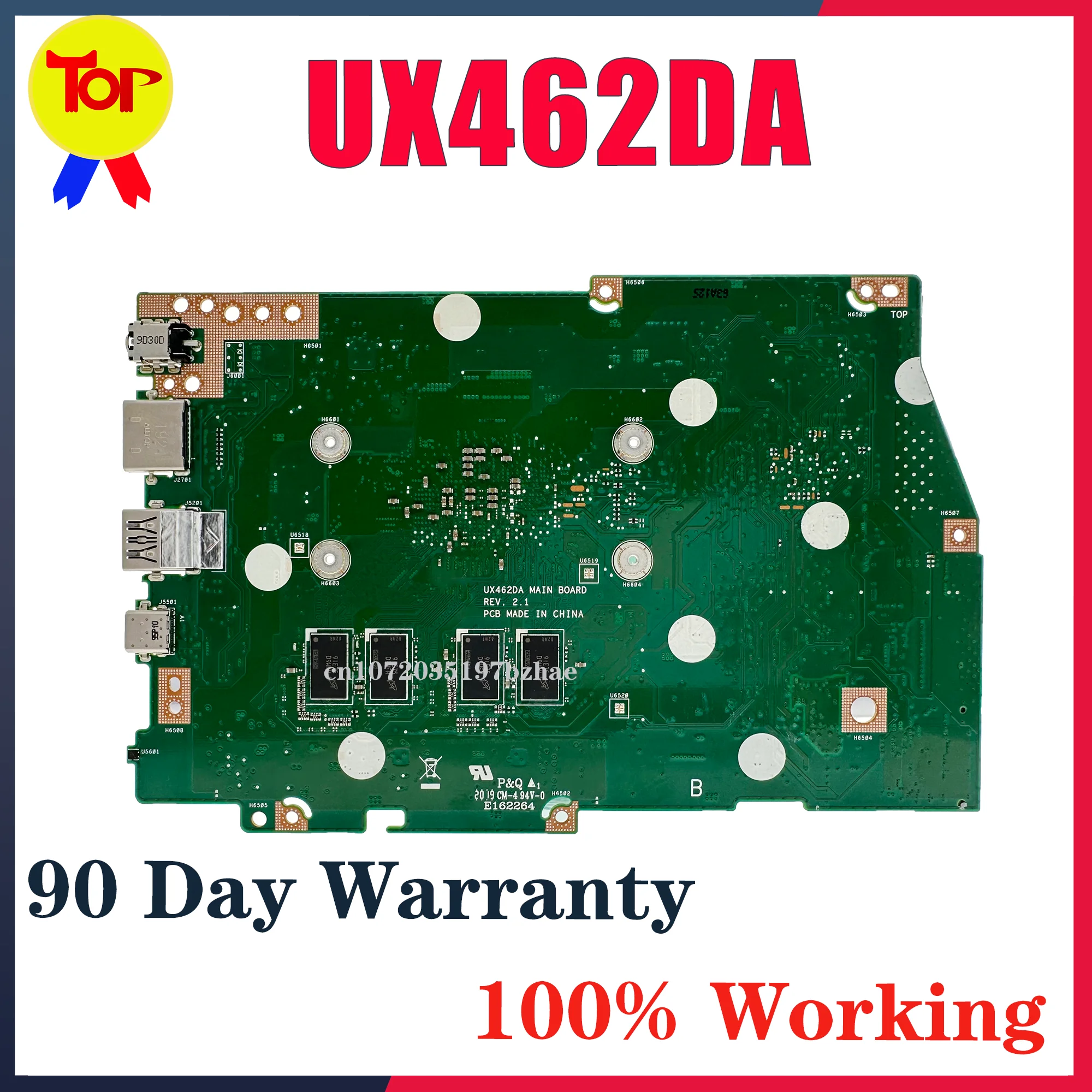 

UX462DA Laptop Motherboard For ASUS ZenBook Flip 14 Q406DA Q406Q Q406 UX462QA UM462DA Mainboard 8G-RAM R3-3200 R5-3500U R7-3700U