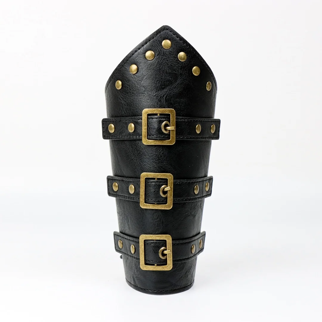 UYEE Renaissance-Accessoires für Herren und Damen, Wikinger, mittelalterliche Gürteltasche, Lederarmschienen, Wikinger-Kostüm, Herren-Accessoires für Halloween