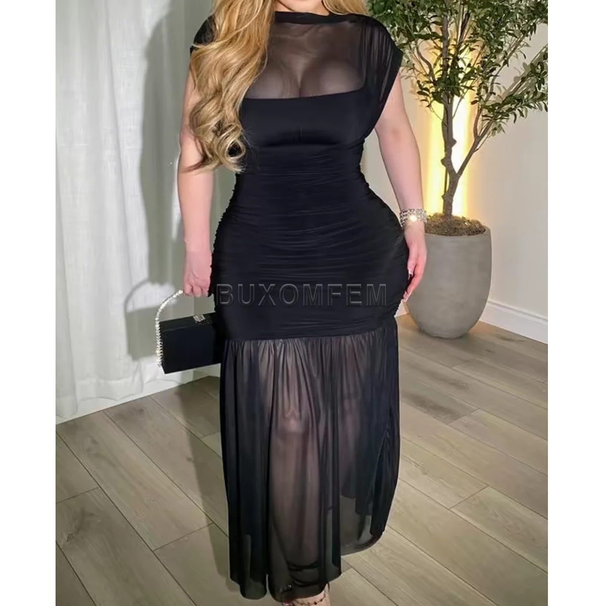 

Ladies One-Piece Outfits Solid Color Sexy Dress Women's Slimming Long Skirt Jumpsuits Tight Seamless Dress Evening Clothings