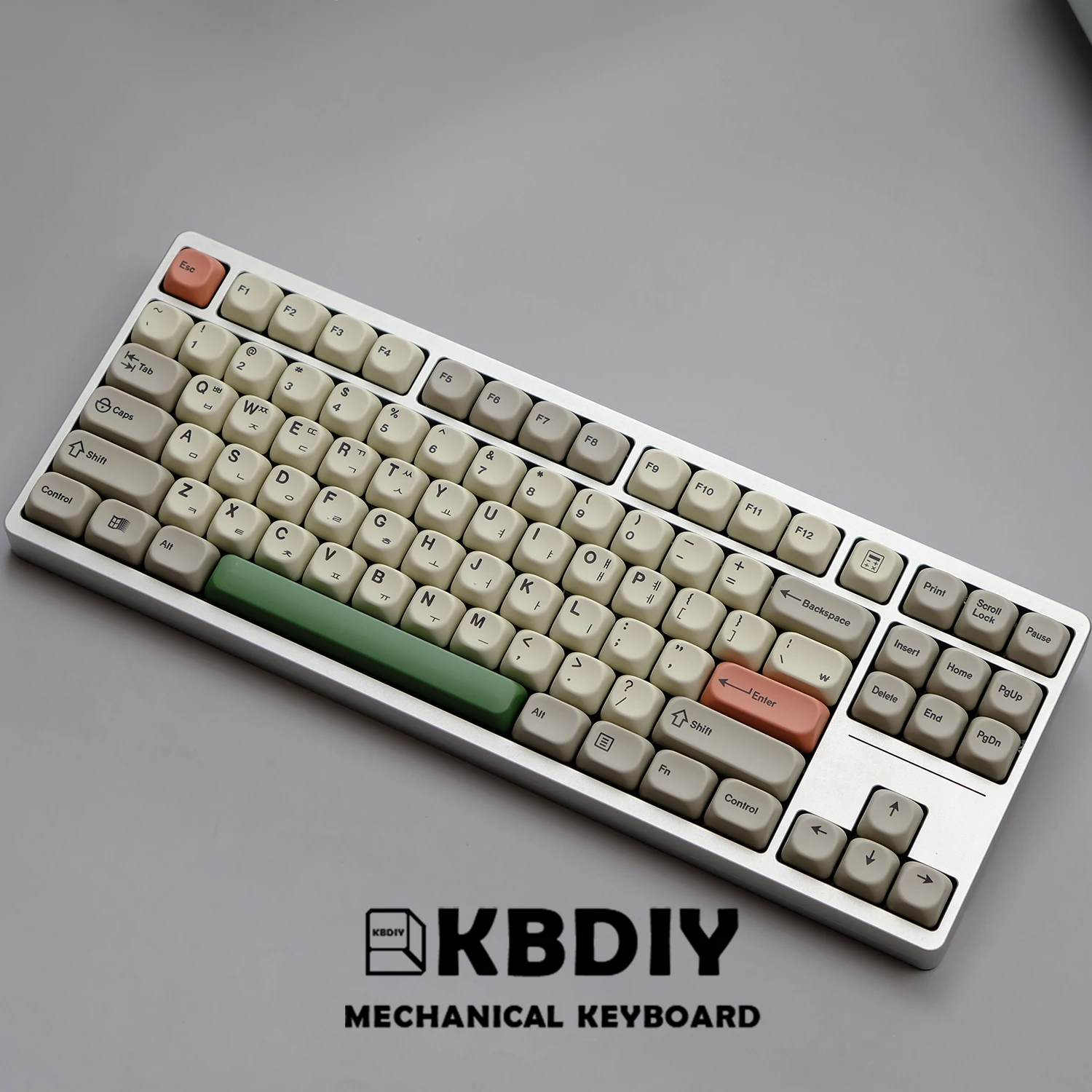 KBDiy KOA Profile Keycap GMK Style Retro 9009 Theme PBT Keycaps For Mechanical Keyboard Gaming KIT Korean 139 Keys ISO Key Cap