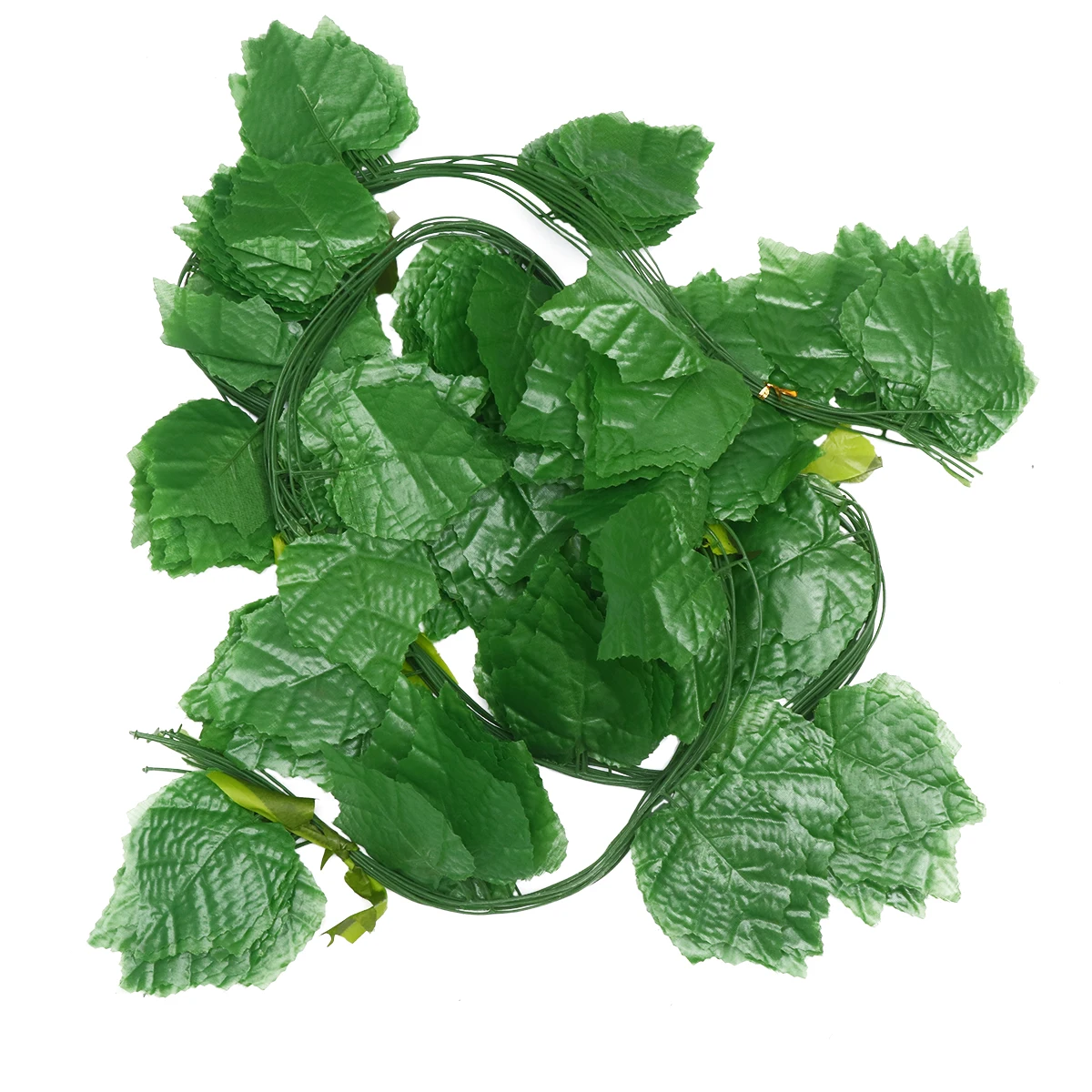 

12 pcs Large Leaf Green Artificial Plants Lifelike Decorative For Home Weddings Desktop Shelf Pet Nest Decor Fake Lizard Vine