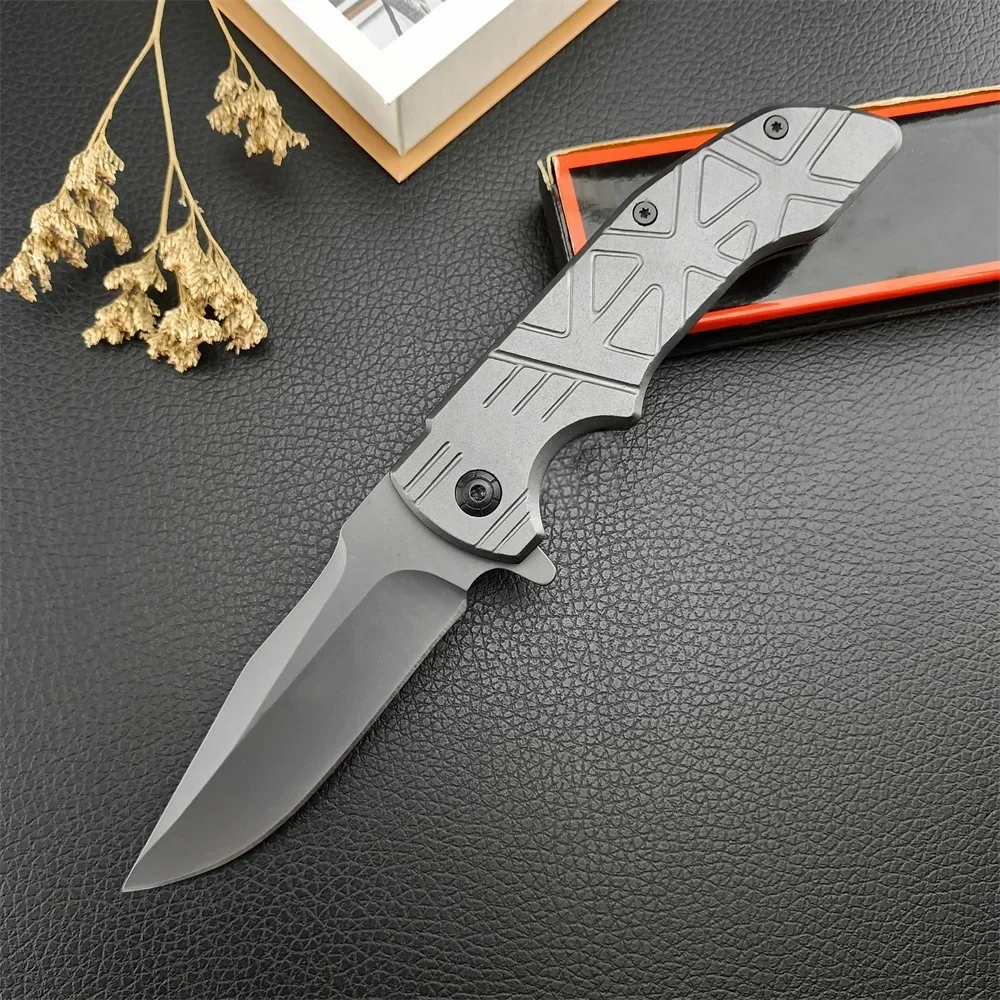 

NEW Folding Knife DA32 Survival Tactical Pocketknife 440C Blade 420 Steel Handle Outdoor Camping Hiking EDC Hunting Knife