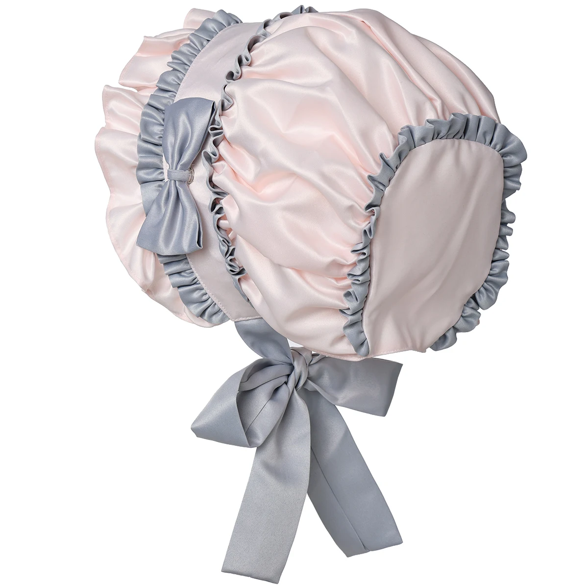 Lolita Girl Vintage Hat Victorian Bonnet Ruffles Maid Cosplay Bow Lace Hats For Women