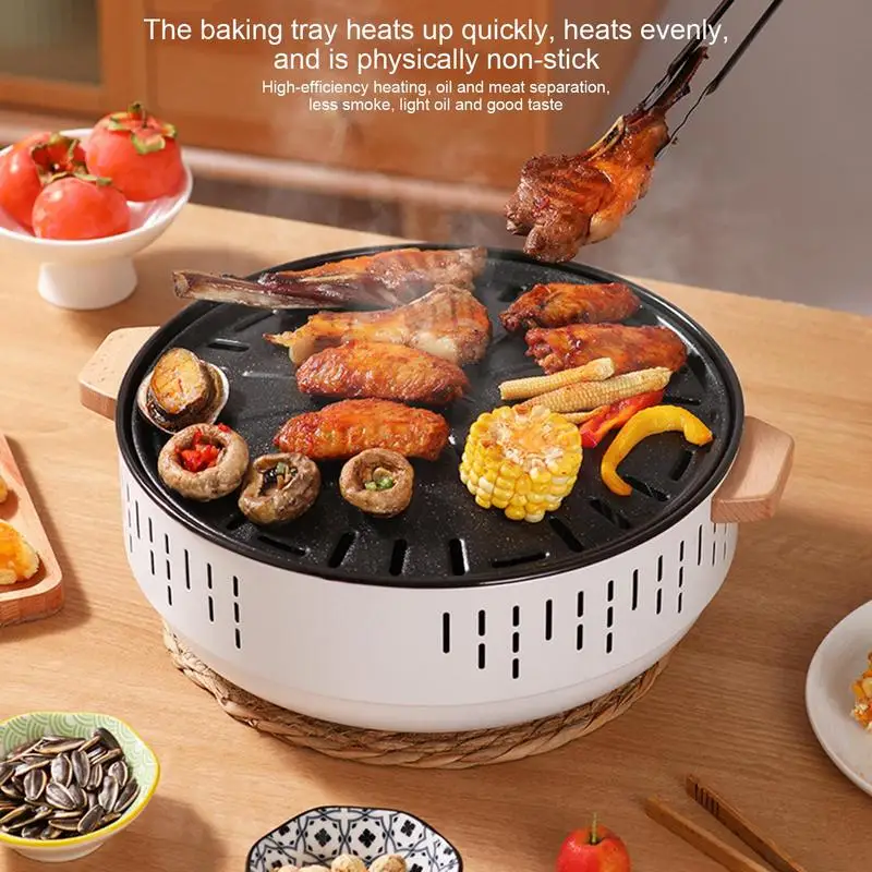 Small Charcoal Grill Food-Grade Stainless Steel Dense Mesh Net Small Barbecue Grill Outdoor Tabletop Grill Non-Stick Baking Tray