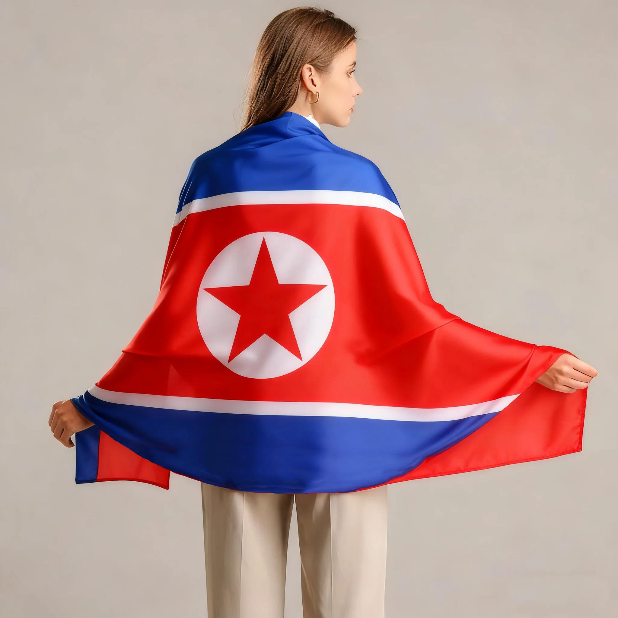 FLAGap 90*150cmHigh quality  flag,High quality North Korean spirit, patriotic flag of mysterious country