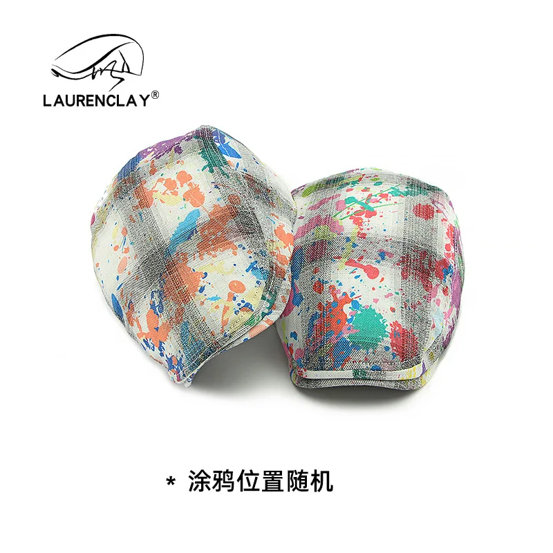 Western  Retro Graffiti Beret Casual Hat  Women Berets Fashion Sunlight Hat for mens