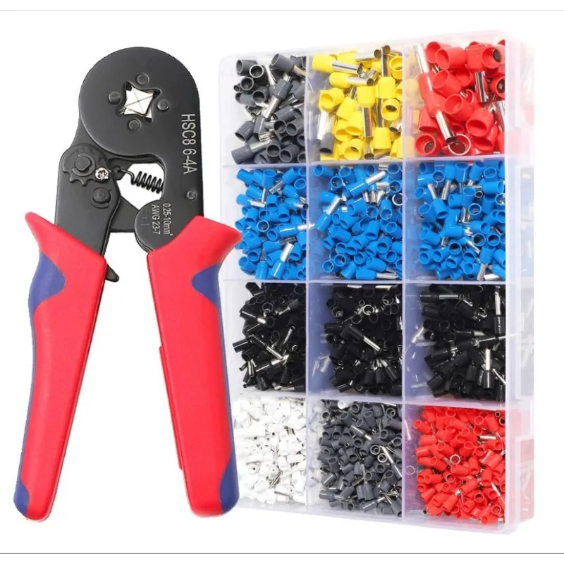 

Crimping Pliers European Tube Terminal HSC86-4A Four Side Crimping Pliers Terminal Tool Wiring Tool