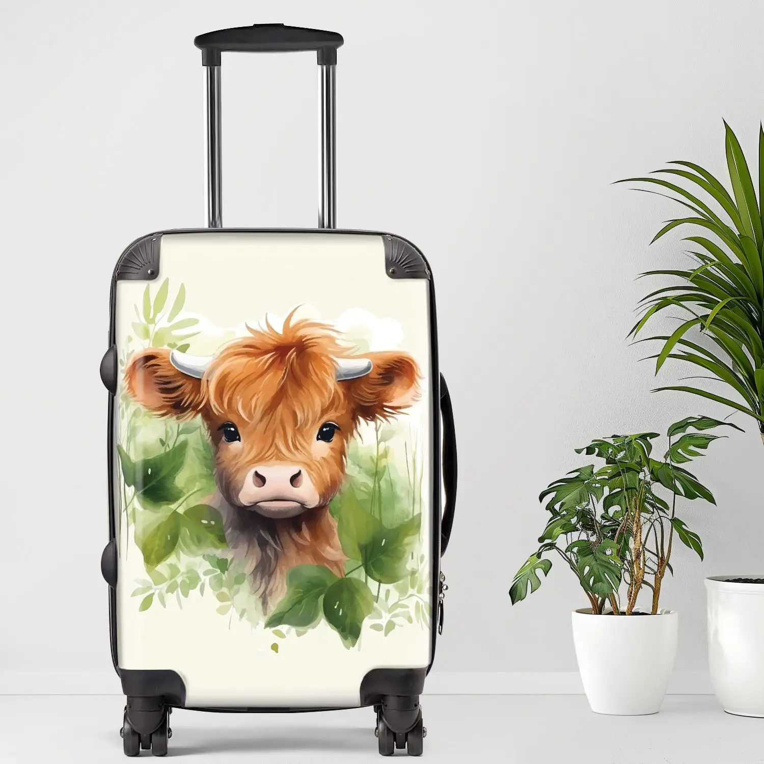 

Baby Cow Luggage20/24/28 Inch Luggage, Carry-On, Custom Luggage, Luggage Set, Suitcase, Travel, Vacation, Cabin Suitcase, Custom