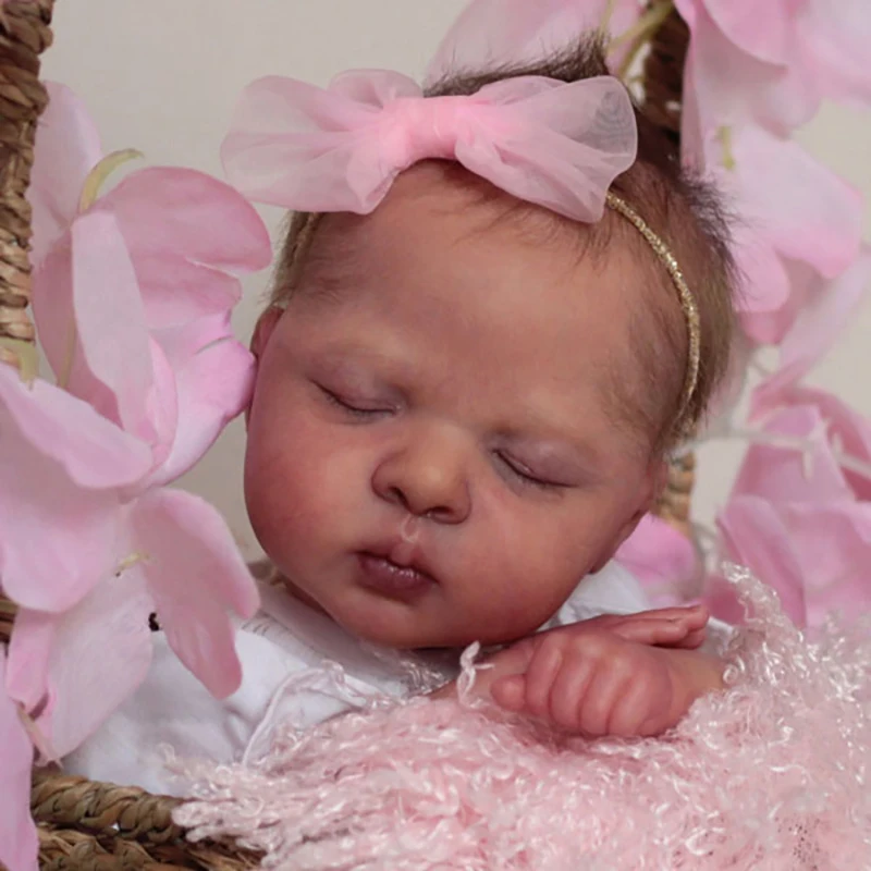 NPK 12'' Unfinished Doll Parts DIY Mini Reborn Doll Kit Luna Sweet handy Doll Fresh color