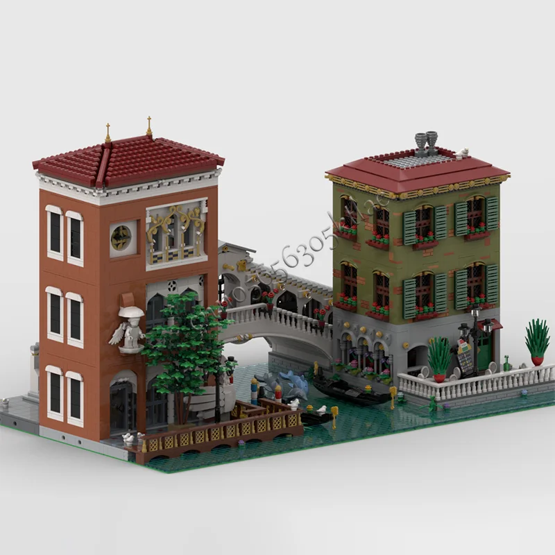 ตัวต่อโมเดลอาคารริมน้ำ 10097 ชิ้น ชุดประกอบสถาปัตยกรรมคลาสสิกแบบโมดูลาร์ ของเล่นเสริมพัฒนาการสำหรับเด็ก ของขวัญวันเกิด