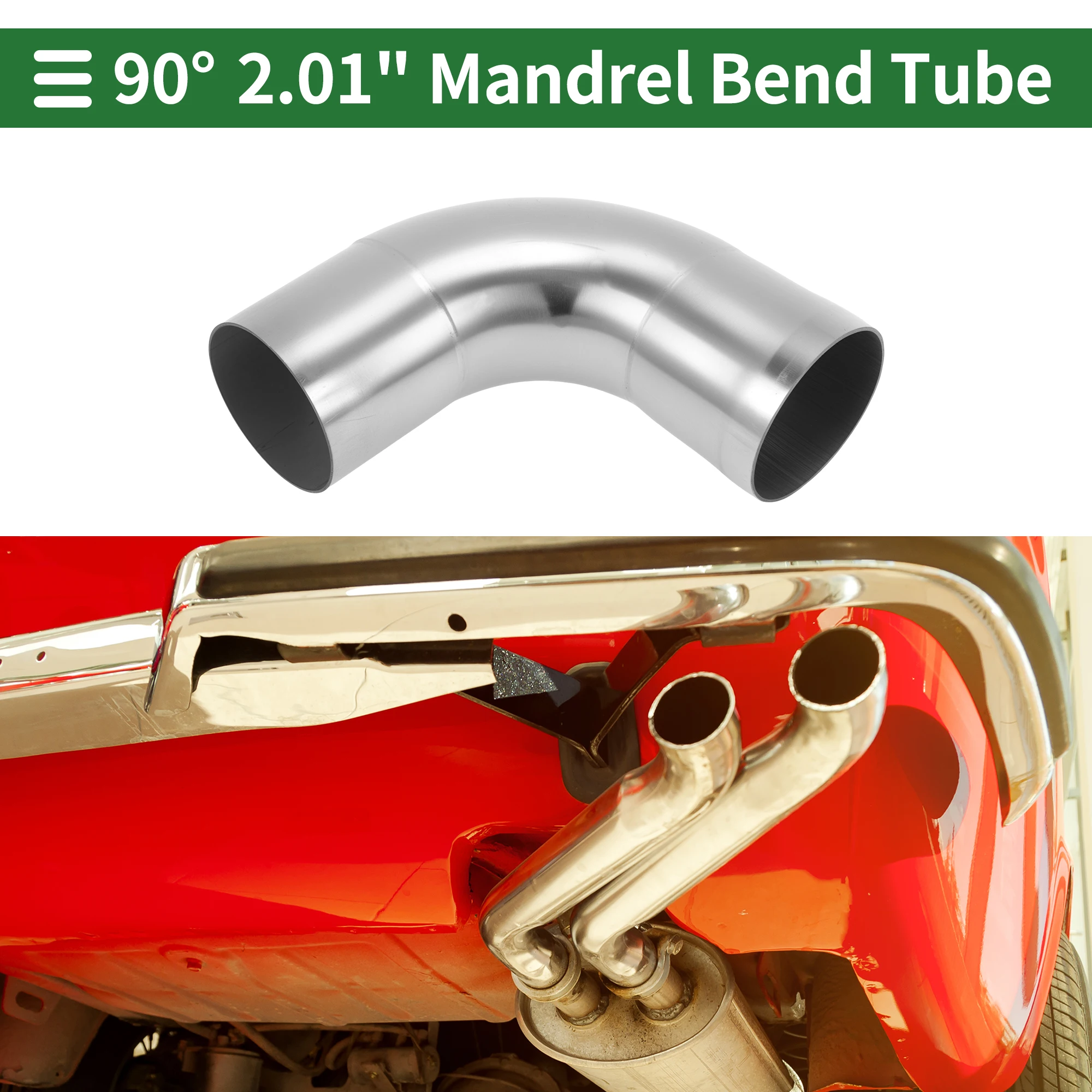 UXCELL Universal 90 Degree Mandrel Bend Elbow Tube mm 51mm OD Exhaust Bend Pipe T304 Stainless Steel Mandrel Bend Pipe Tubing